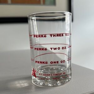 Vintage Glass Pharmaceutical Measuring Glass with Weighted Bottom